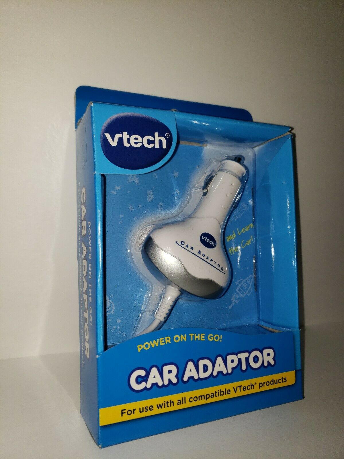 NEW VTech Car Charging Adapter, White '80-091311 Comparable with all VTech prod - Fresh Stock Dated February 2026
