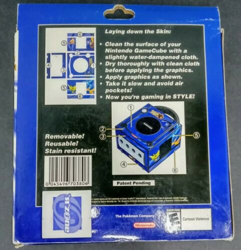 Pokemon Gamer Graffix Nintendo Gamecube Gale of Darkness Custom Skin - Fresh Stock Dated December 2025