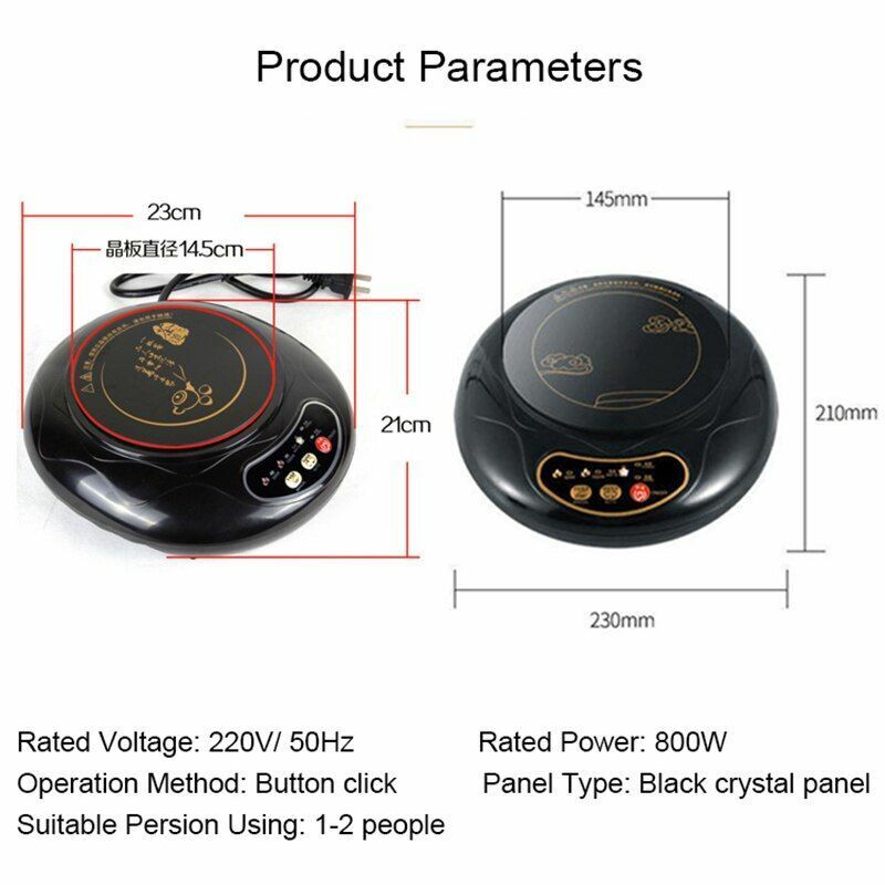 Mini Electric Induction Cooker Teapot Noodles Heating Stove Milk Water Boiler - Fresh Stock Dated February 2026