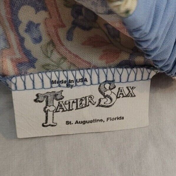 Vtg Sax Prairie Square Dance Skirt Lace Trim Size L? Elastic Waist Stretches 35