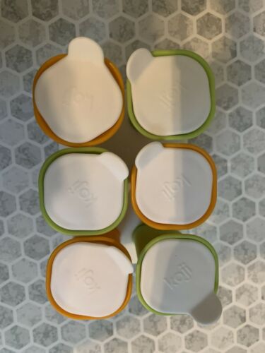 Koji Summer Ice Pops 6 Silicone Molds Green and Orange - Fresh Stock Dated February 2026