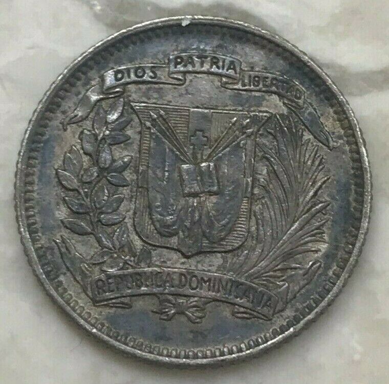 1937 Dominican Republic 10 Centavos - Silver - Fresh Stock Dated February 2026