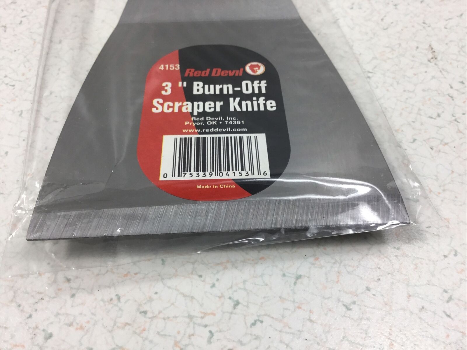 Red Devil 4153 3” Burn off Barbecue Grill Scraper Knife Putty Wooden Handle - Fresh Stock Dated February 2026