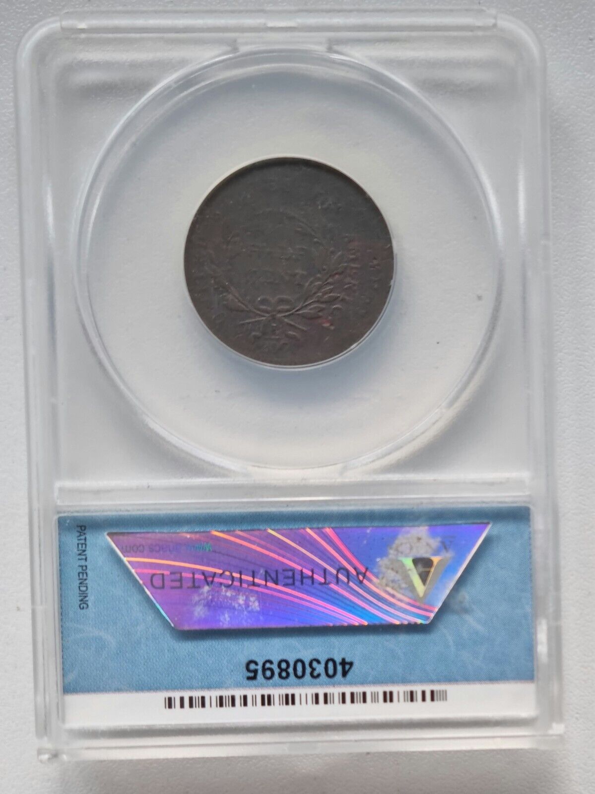 1795 Liberty Cap Half Cent 1/2 Cent ANACS PL EDGE C-6a DBL STRUCK #52375 - Fresh Stock Dated February 2026