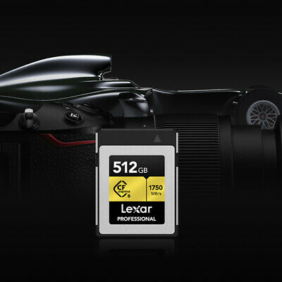 Lexar Professional CFexpress Type B 512 GB Memory Card + Lexar 2x2 Card Reader - Fresh Stock Dated December 2025