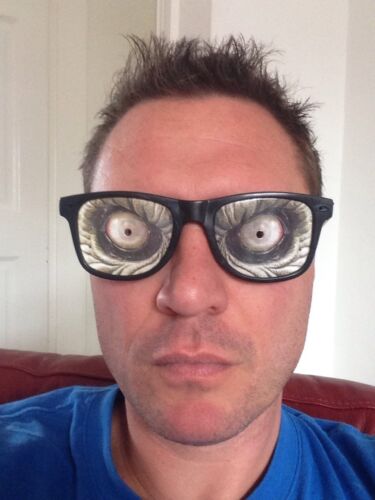 Zombie Eyes Glasses Halloween Crazy Eye Specs Scary Fancy Dress Party Glasses - Fresh Stock Dated February 2026