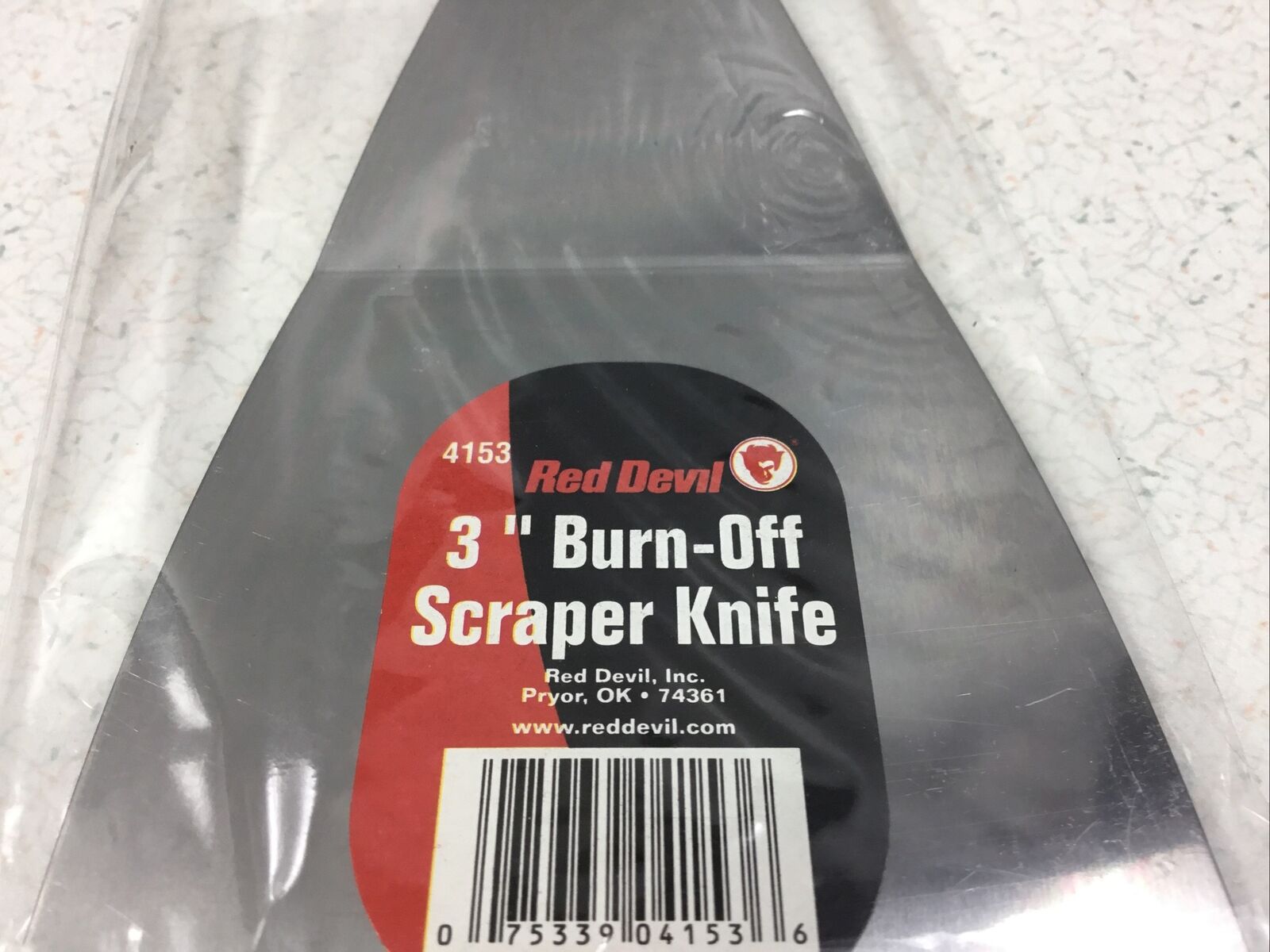 Red Devil 4153 3” Burn off Barbecue Grill Scraper Knife Putty Wooden Handle - Fresh Stock Dated February 2026
