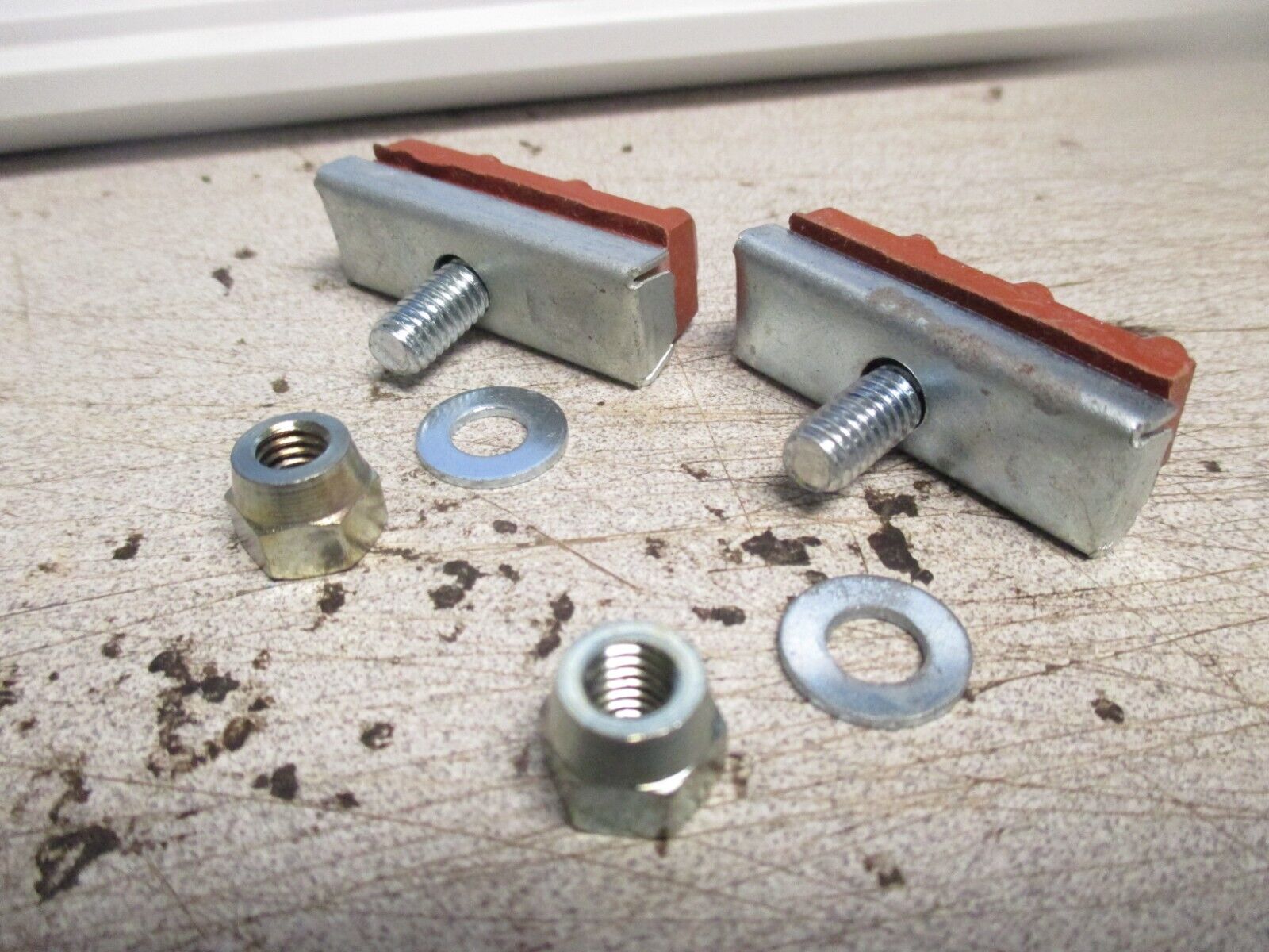 NOS Vintage Bicycle 6 Bump Brake Pad Set Assy Pair Fits: Schwinn Stingray - Fresh Stock Dated February 2026