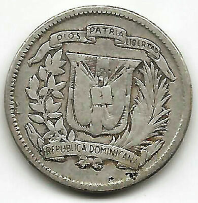 Republic Dominican 10 Cents Silver 1959 Indian @ Bella @ - Fresh Stock Dated December 2025