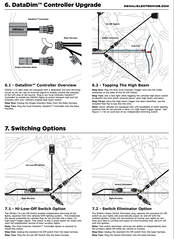 DENALI 2.0 Hi-Low-Off Switch, Waterproof - Fresh Stock Dated February 2026