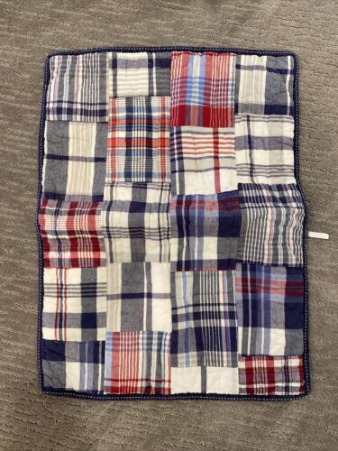 Pottery Barn Madras plaid reversable quilt and sham, Twin. - Fresh Stock Dated December 2025
