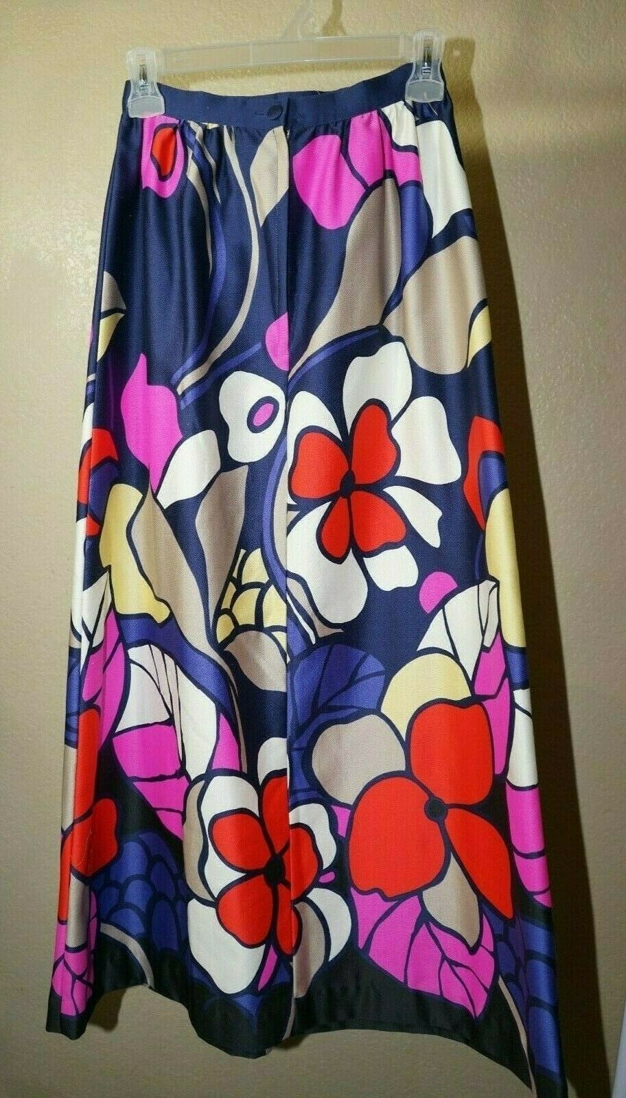 vintage Tori Richard Honolulu multicolor tropical floral pattern maxi skirt - Fresh Stock Dated February 2026