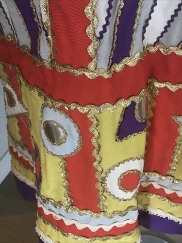 Vintage Rizkallah for Malcolm Starr 1970's Mirror Appliqué Circus Skirt S - Fresh Stock Dated February 2026
