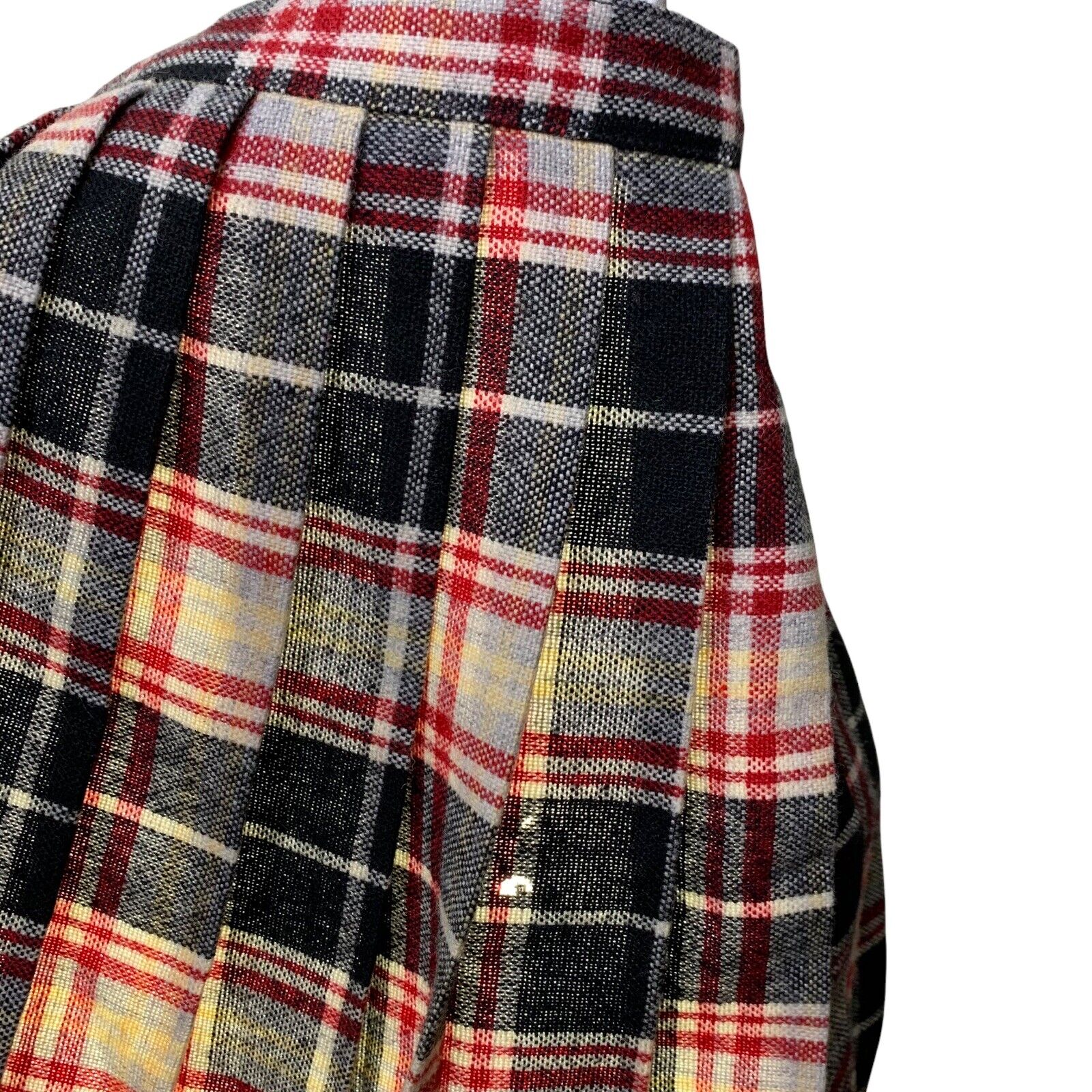 Vintage Pleated Wool Skirt Size XS 26