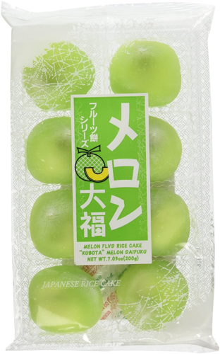 Japanese Fruits Daifuku Rice Cake-Melon Flavor - Fresh Stock Dated December 2025