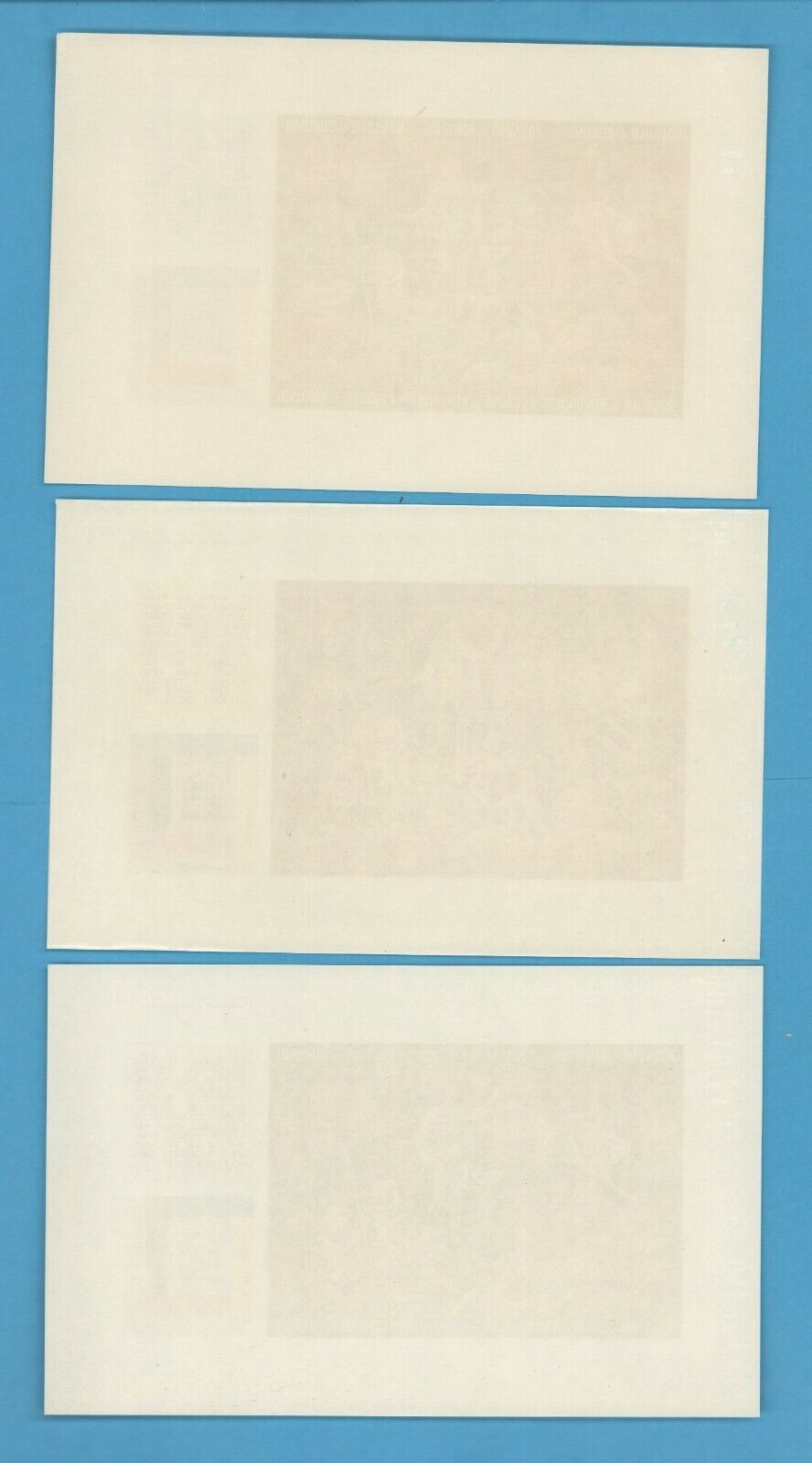 Souvenir Sheets, UNESCO 20th Anniv. Nov. 1966, 3 error sheets, orig. gum  ST6 - Fresh Stock Dated January 2026