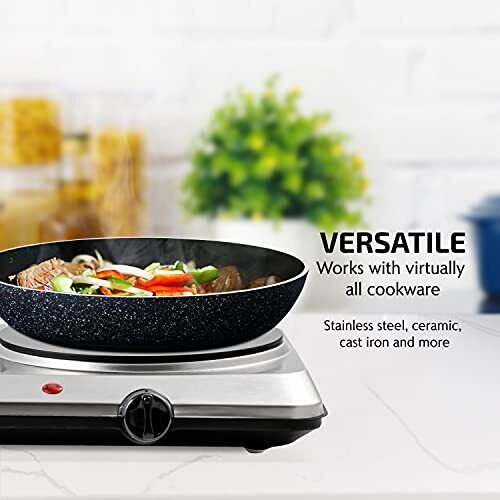 Infrared Electric Burner Hot Double Ceramic Plate Cooktop Cooking Glass Dual - Fresh Stock Dated February 2026