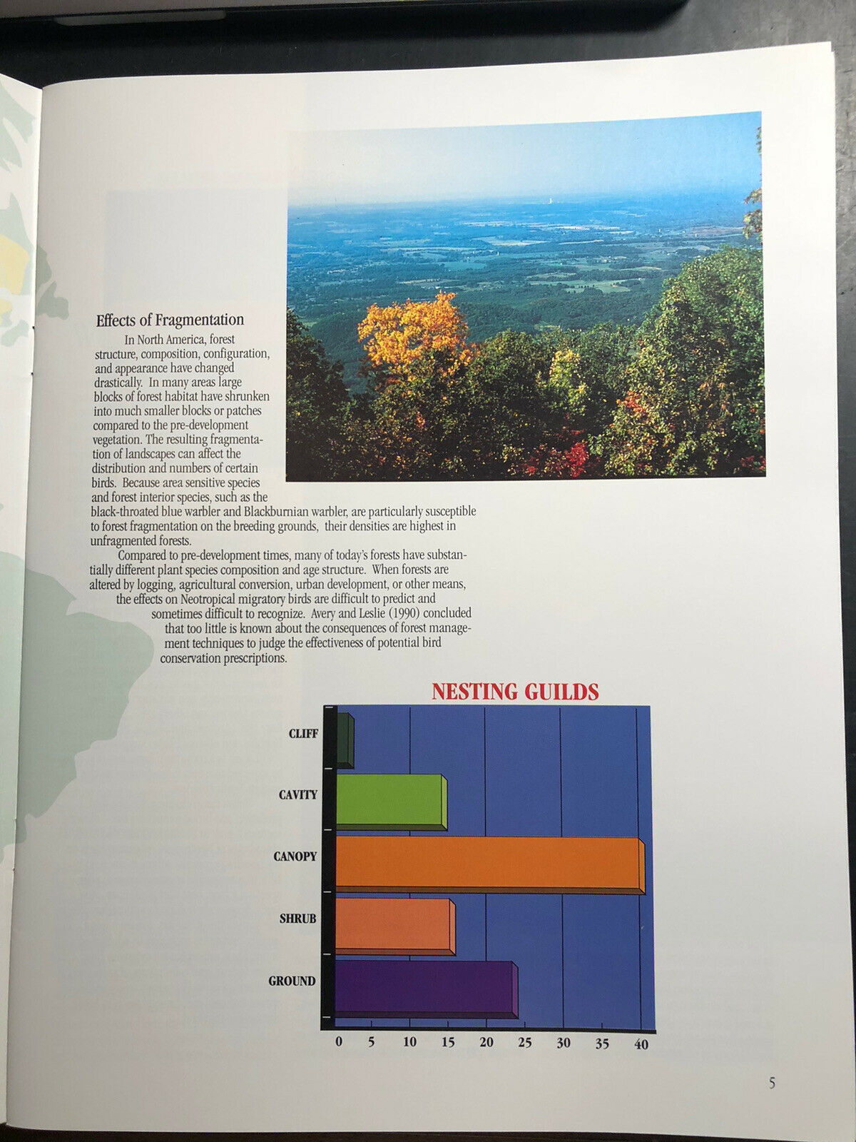 1996 Neotropical Migratory birds of the Southern Appalachians, USDA Forest Svc - Fresh Stock Dated December 2025
