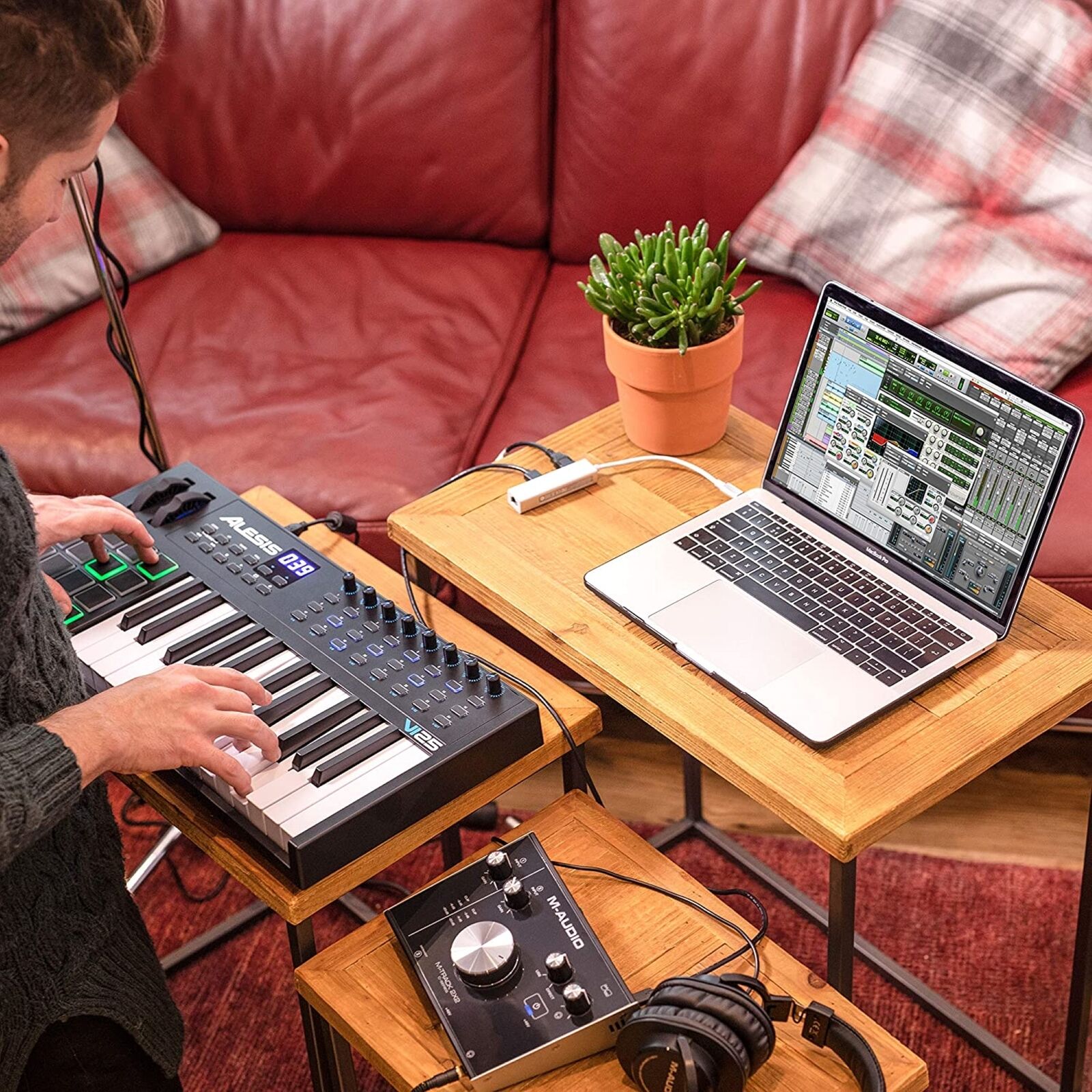 Alesis VI25 | Advanced 25-Key USB MIDI Keyboard & Drum Pad Controller - Fresh Stock Dated February 2026