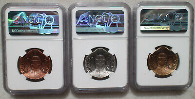 NGC MS70 2020 China Antiqued Medals Set - Fight Virus (Designer Signed) - Fresh Stock Dated February 2026