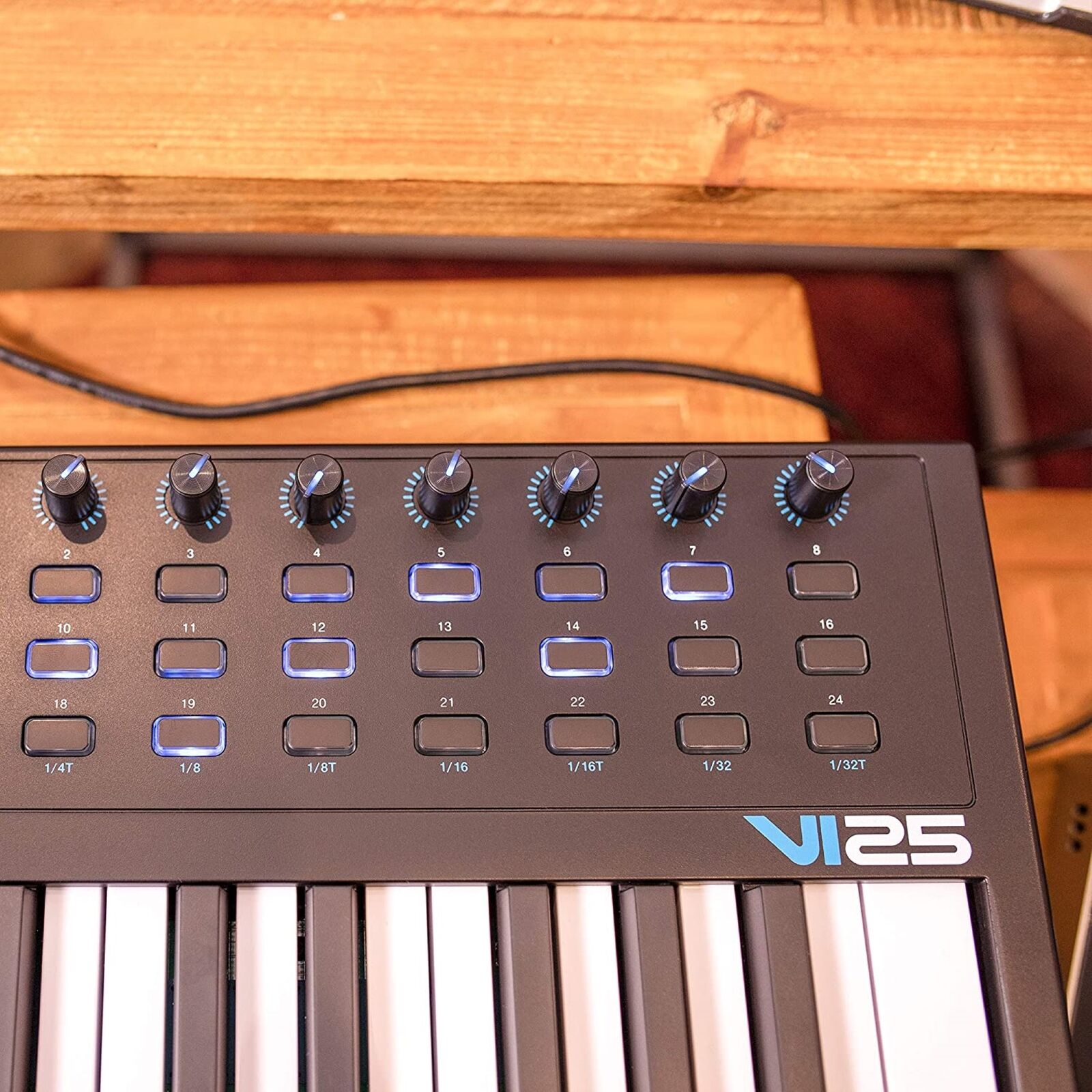 Alesis VI25 | Advanced 25-Key USB MIDI Keyboard & Drum Pad Controller - Fresh Stock Dated February 2026