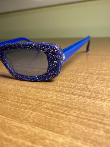 3 Funky Fun Sparkly Blue Gold Gender Neutral Party Photobooth Prop Sunglasses - Fresh Stock Dated February 2026