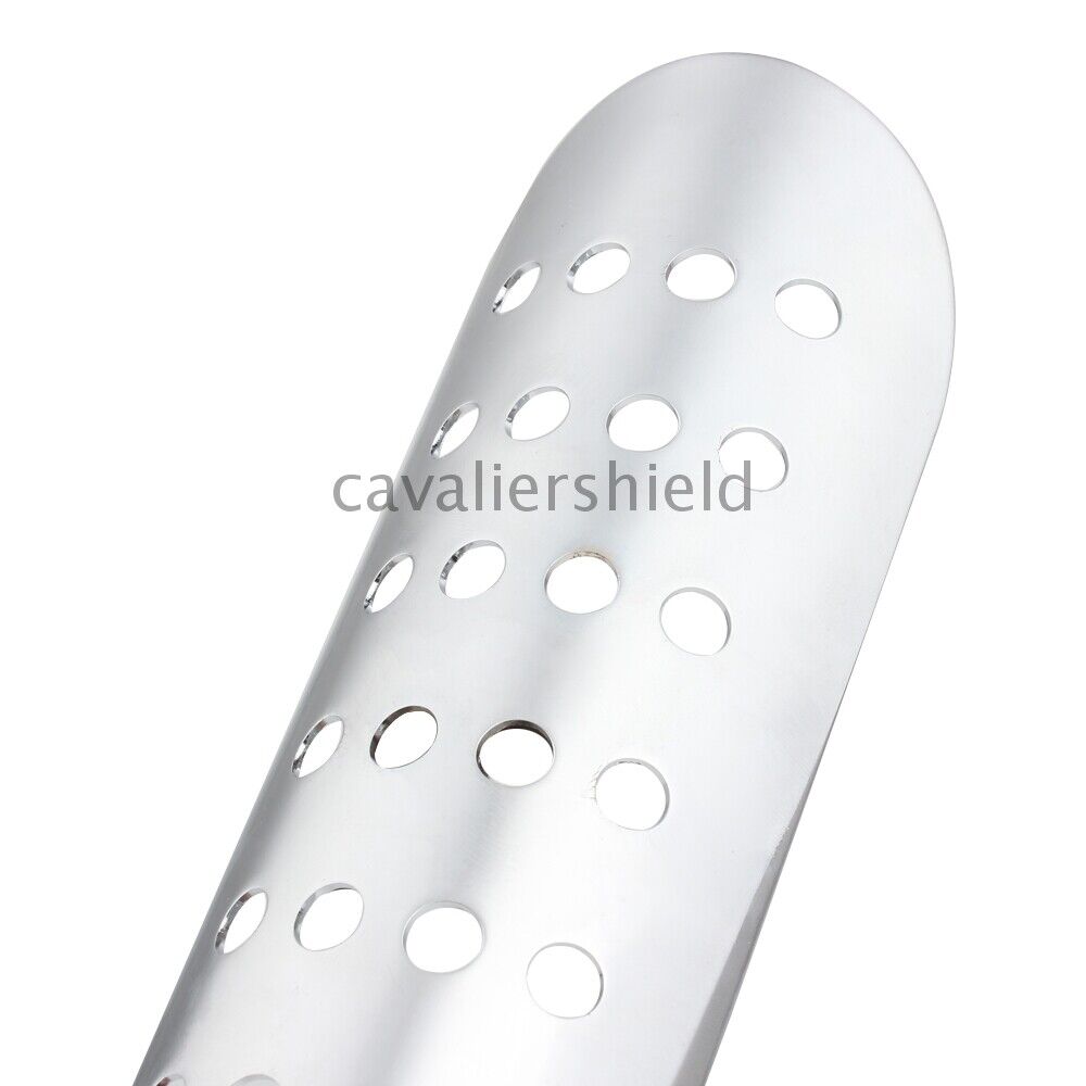 Chrome Heat Shield Curve Exhaust Muffler Pipe Covers Guard For Harley Chopper US - Fresh Stock Dated February 2026
