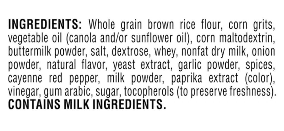 Quaker Rice Crisps Buffalo Ranch 3.03 oz Bag (6 Pack) - Fresh Stock Dated February 2026