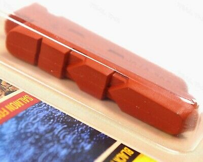 Kool-Stop Brake Pad Inserts Salmon fits Dura-Ace/Ultegra/105 Dry & Wet Condition - Fresh Stock Dated February 2026