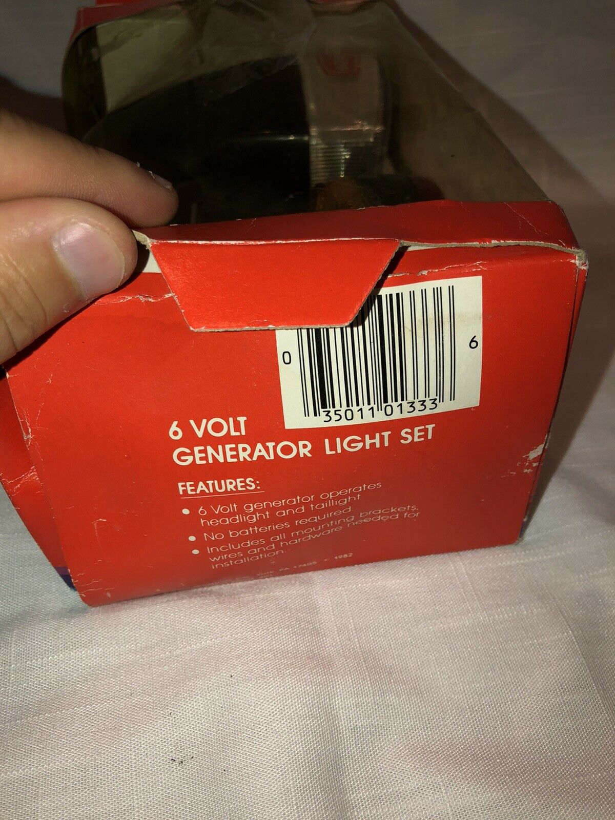 Vintage Dorc4 6 volt Generator Light Set NOS in Box Head & Taillight FREE SHIP - Fresh Stock Dated December 2025