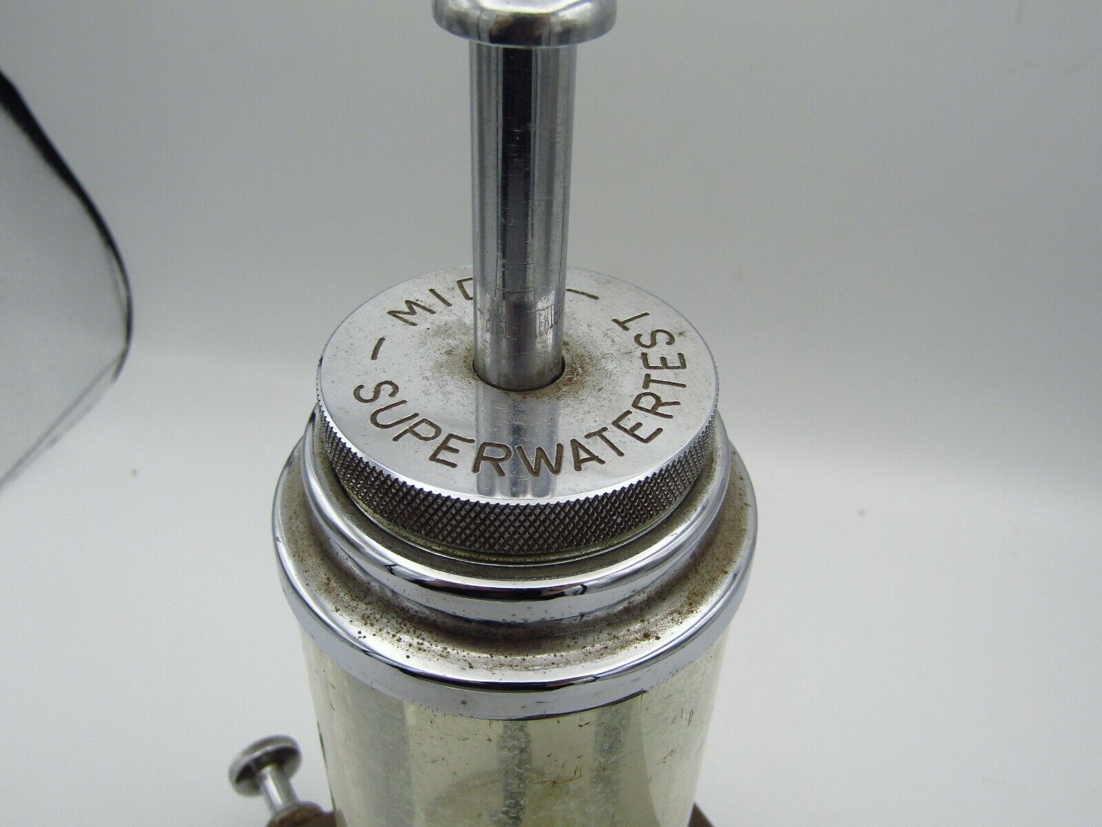 VINTAGE MIDO MULTIFORT SUPER WATERTEST PRESSURE CHAMBER FOR WATCHES UNTESTED - Fresh Stock Dated December 2025