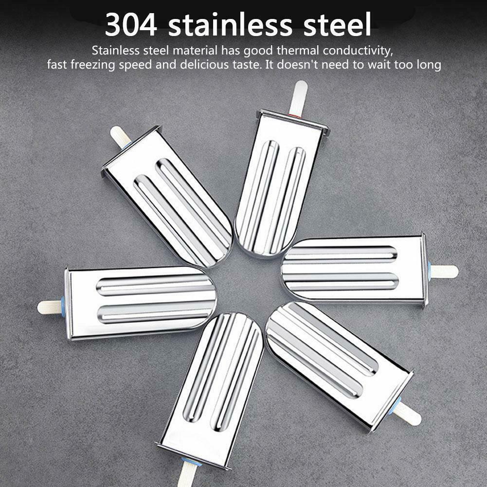 Steel Popsicle Ice Cream Sticks Mold Ice Lolly Popsicle Stick Holder - Fresh Stock Dated February 2026