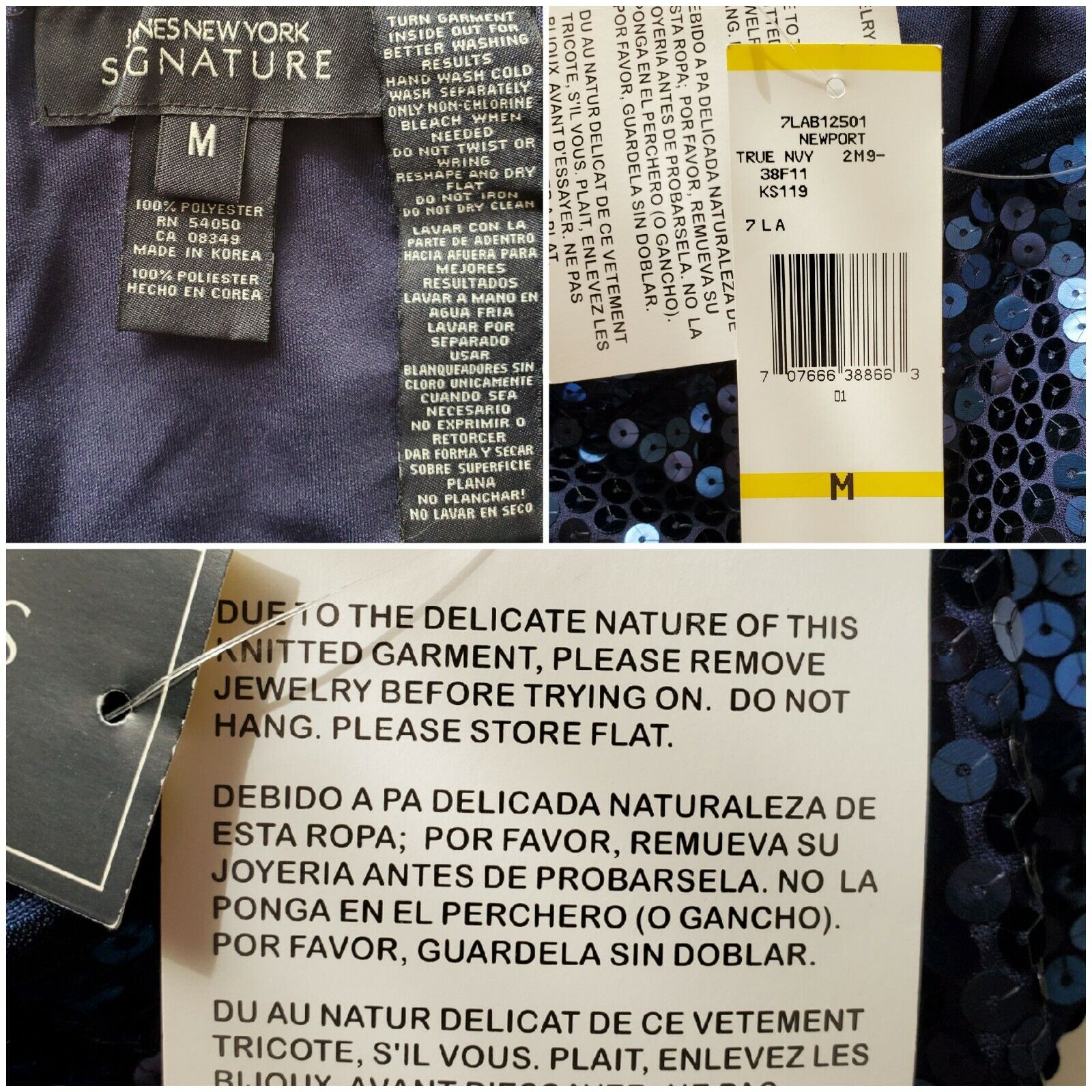 NOS Vintage Shiny Mermaid Mini Skirt Satin Lined Stretch Party Sparkle Blue Med - Fresh Stock Dated March 2026