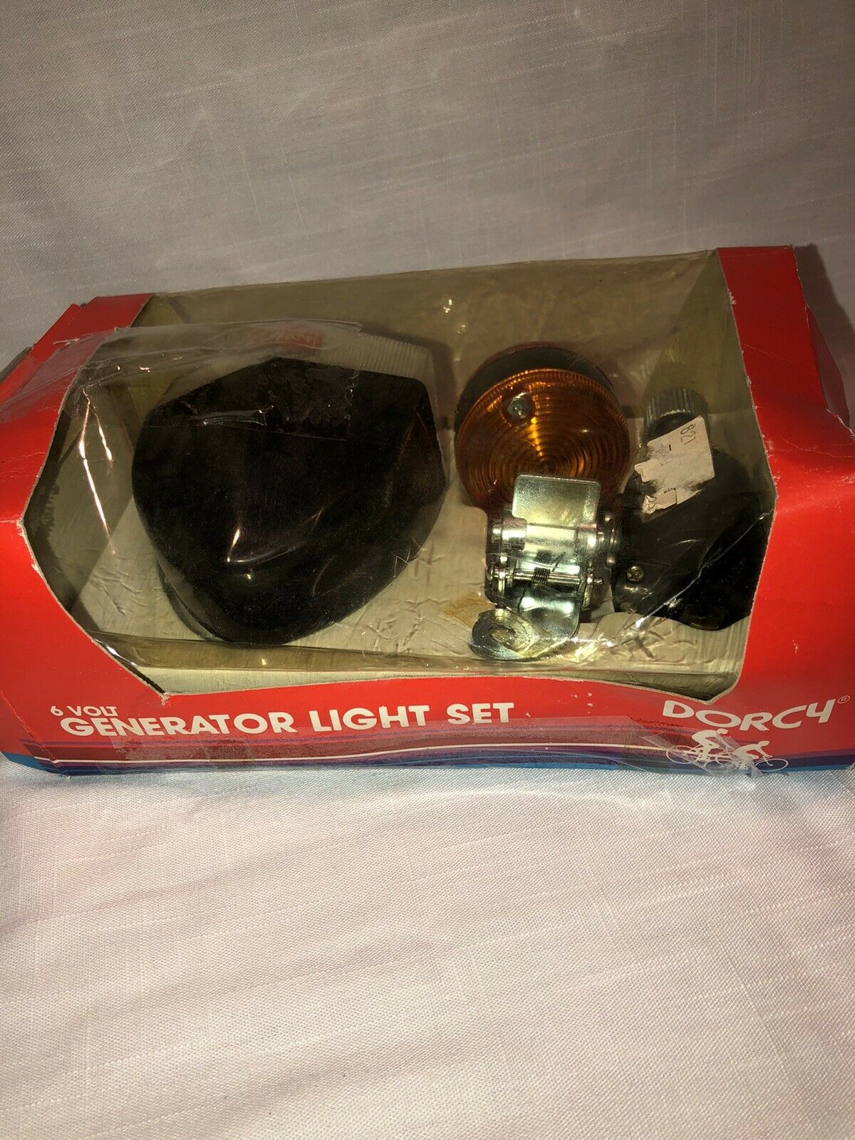 Vintage Dorc4 6 volt Generator Light Set NOS in Box Head & Taillight FREE SHIP - Fresh Stock Dated December 2025