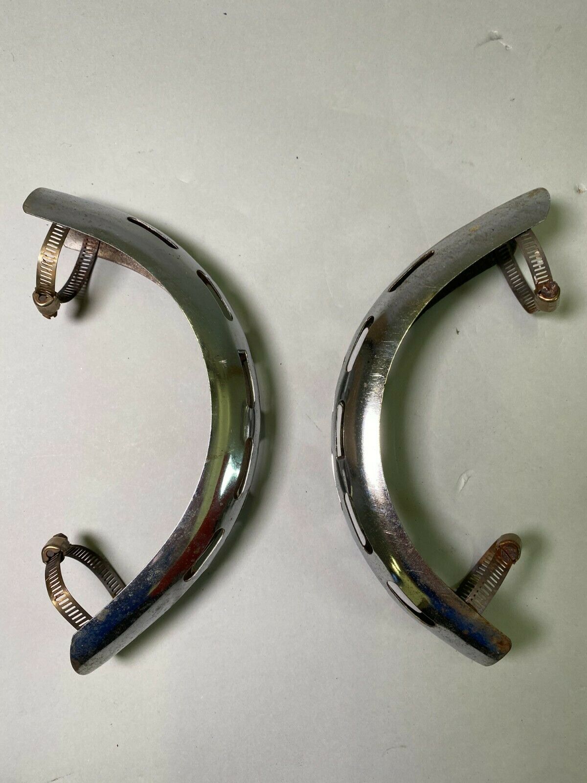 LUFTMEISTER EXHAUST HEADER/MUFFLER GUARDS FOR BMW AIRHEAD TWINS 1970-84 - Fresh Stock Dated February 2026