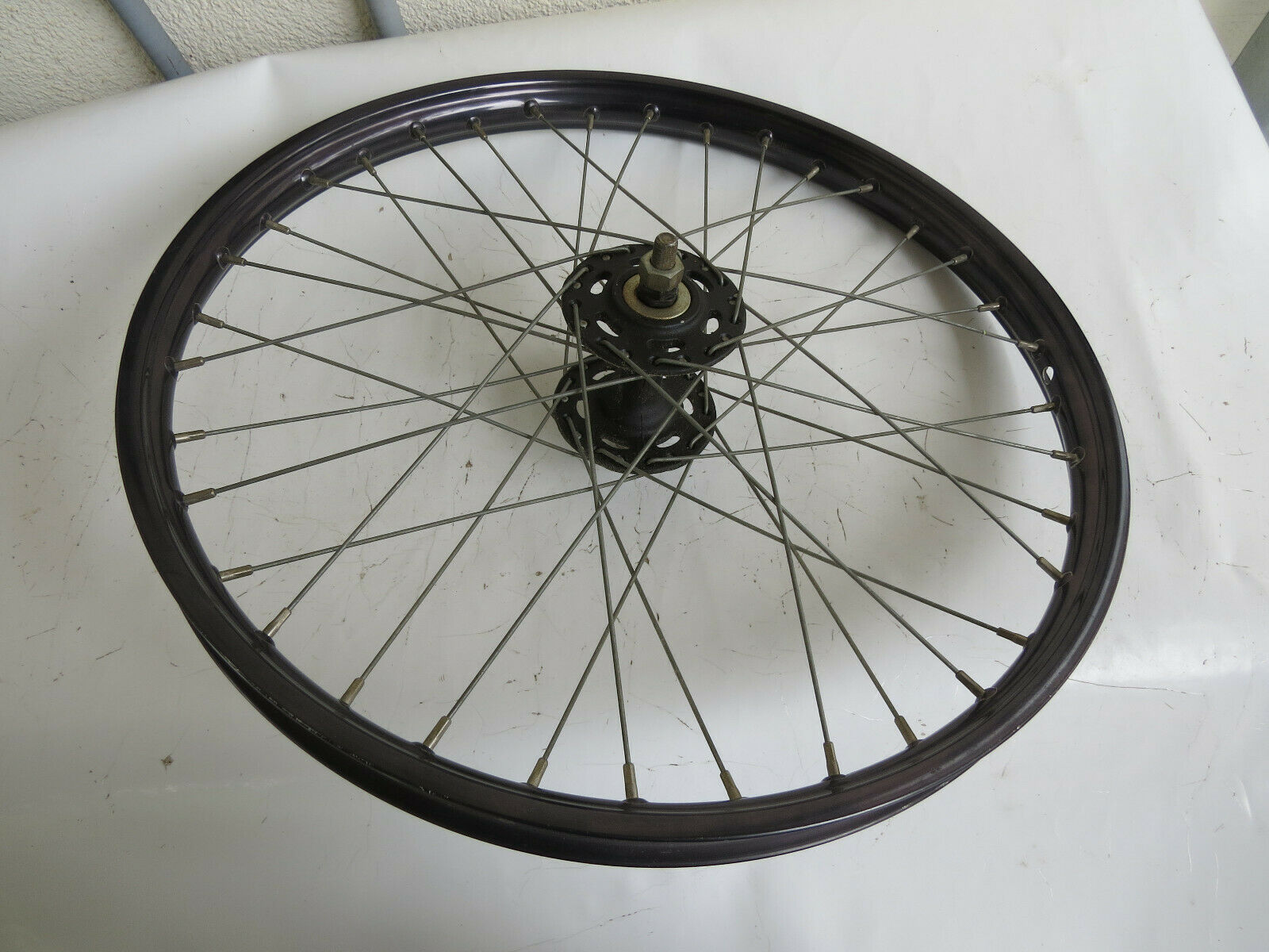 NOS ARAYA 7B RIM 28 HOLE FRONT BLACK 20 X 175 BMX ACS HUB RACE RACING VINTAGE - Fresh Stock Dated December 2025