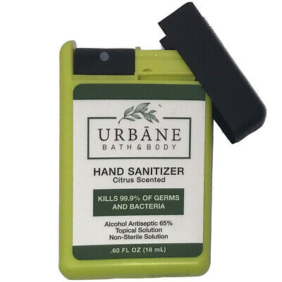 Urbane Antibacterial Pocket Hand Sanitizer .6oz 6/Pack - Fresh Stock Dated February 2026