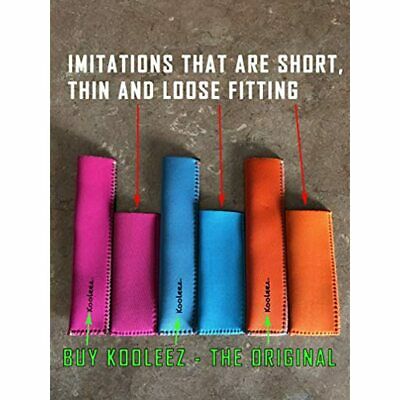 Kooleez - 1 THE ORIGINAL Neoprene FULL LENGTH Freezer Pop Sleeves Ice 8-Pack - Fresh Stock Dated December 2025