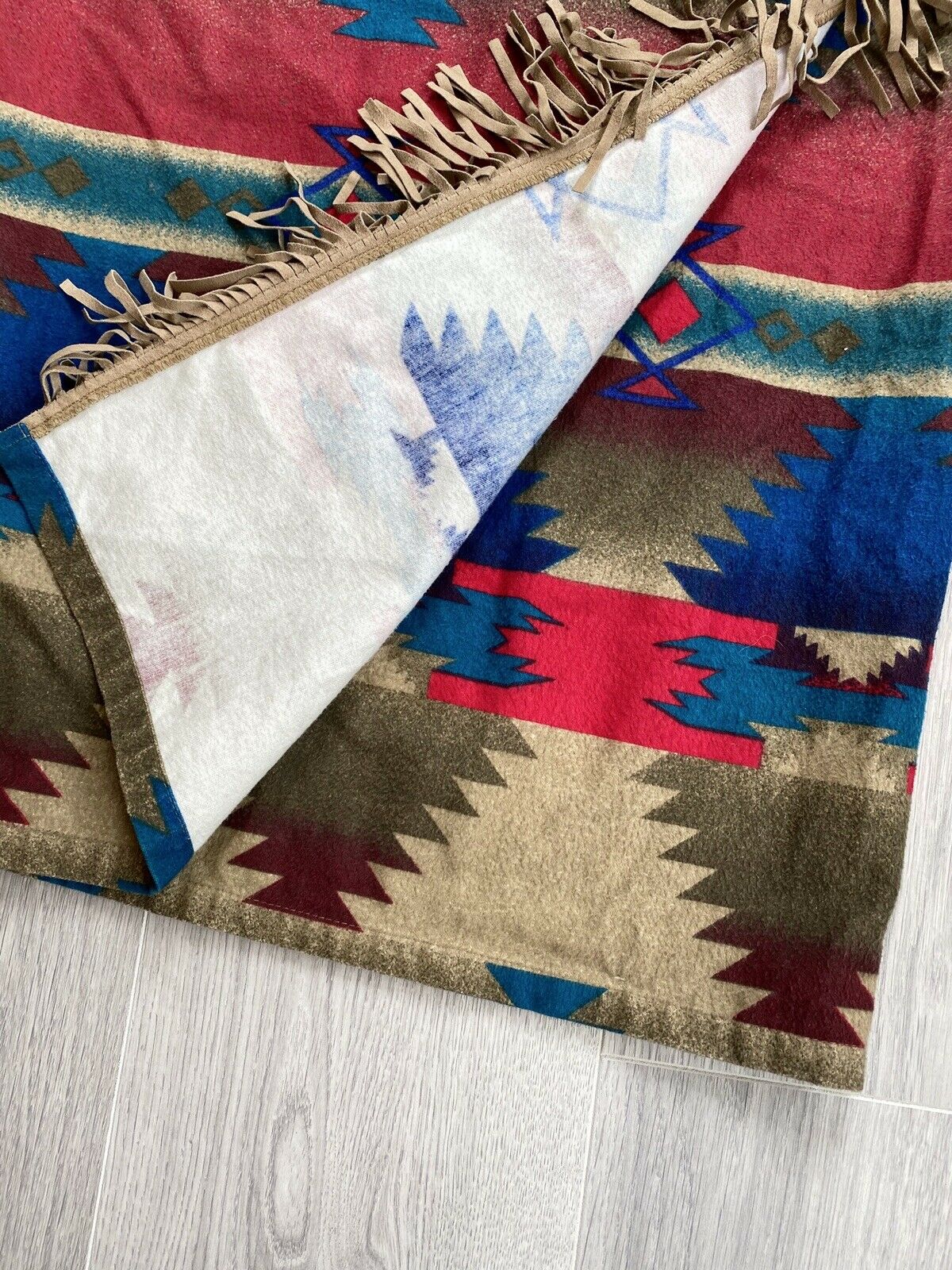 Vtg Women's Aztec Western Fringe Woolrich Wrap Skirt S/M 100% Cotton USA - Fresh Stock Dated February 2026