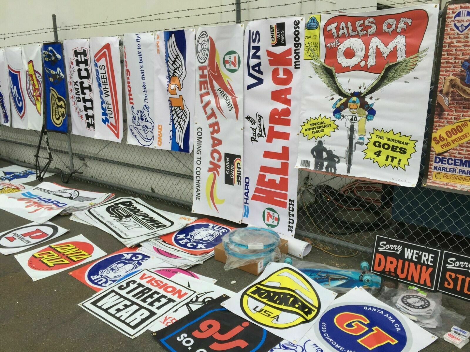 RAD RACING logo  BMX HELLTRACK VANS HUTCH HARO mancave   BANNER 6ft X 2ft - Fresh Stock Dated December 2025