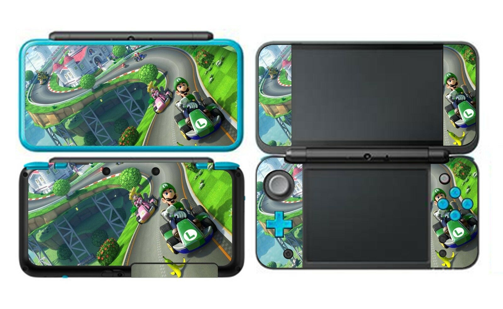 Super Mario Kart Vinyl Decal Skin Sticker Protector for Nintendo New 2DS XL LL - Fresh Stock Dated December 2025