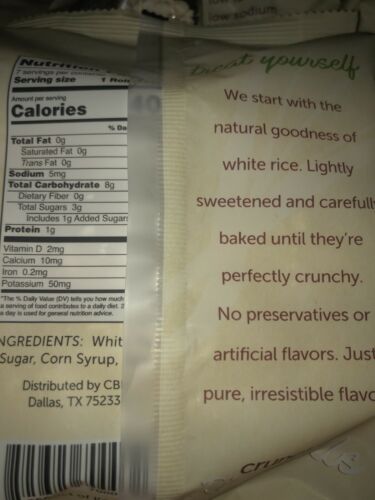 Harvest And Lea Crunchy Rice Rolls.  This Will Include 5 Packs Total. - Fresh Stock Dated December 2025