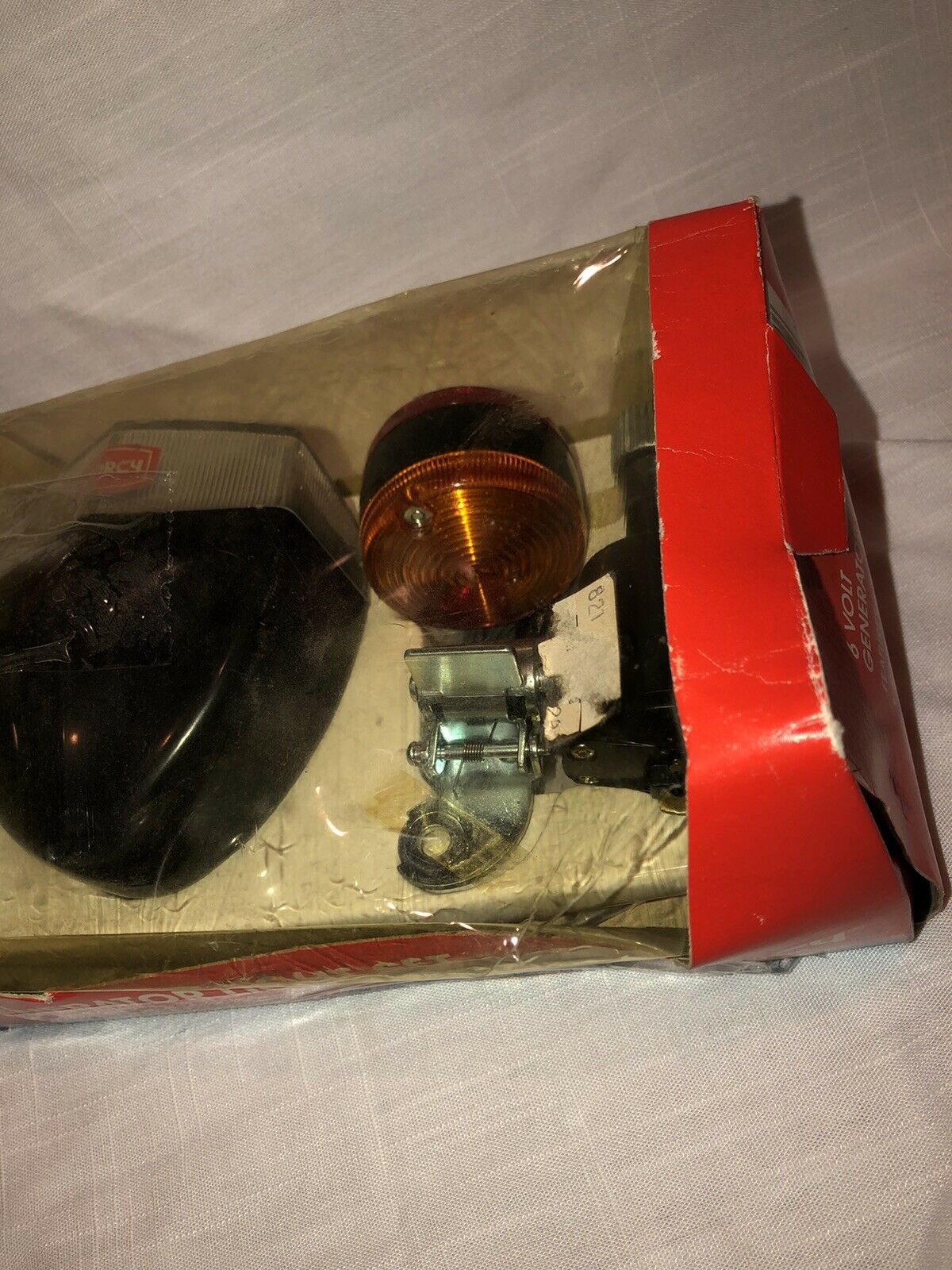 Vintage Dorc4 6 volt Generator Light Set NOS in Box Head & Taillight FREE SHIP - Fresh Stock Dated December 2025