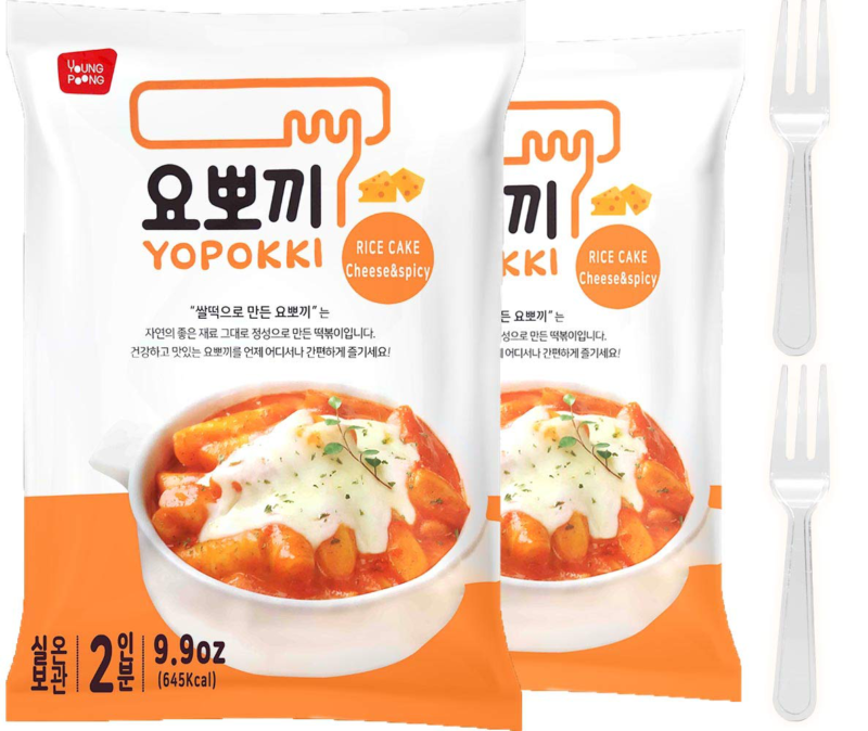 Cheese Tteokbokki Korean Rice Cake Instant (Pack Of 2, Cheese Sauce) Korean Snac - Fresh Stock Dated December 2025