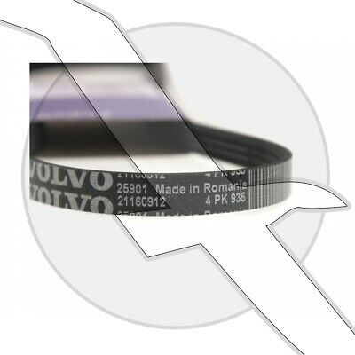 Volvo Penta OEM V-Belt for Seawater Pump 21160912 - Fresh Stock Dated February 2026