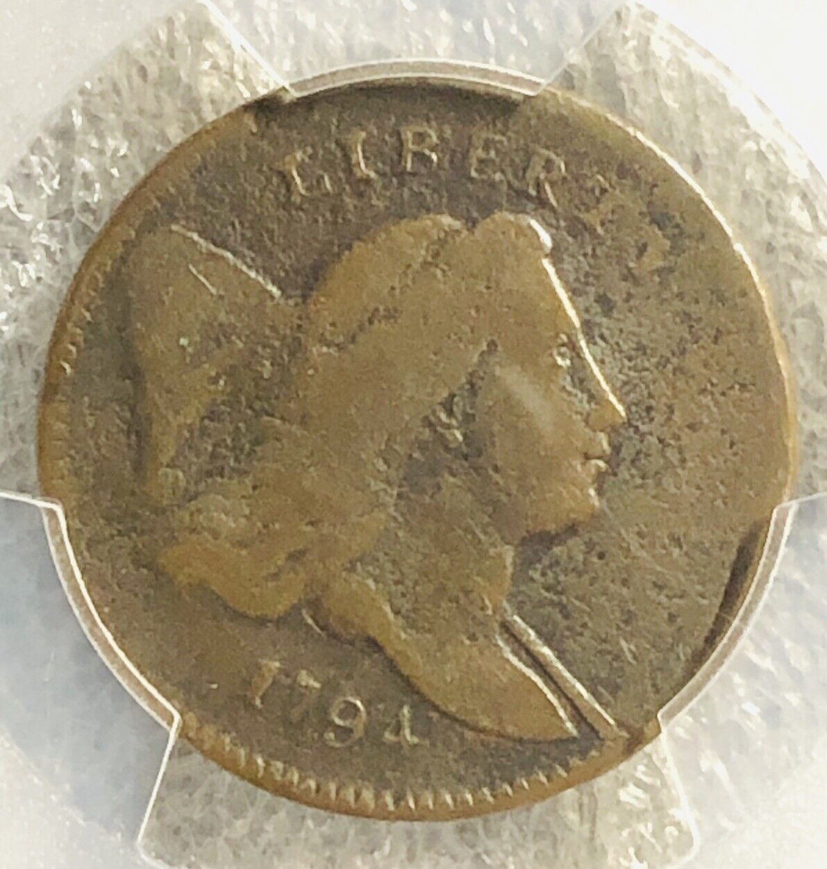 1794 Liberty Cap Half Cent PCGS NOT CLEANED GREAT ORIGINAL COLOR FINE Details - Fresh Stock Dated February 2026