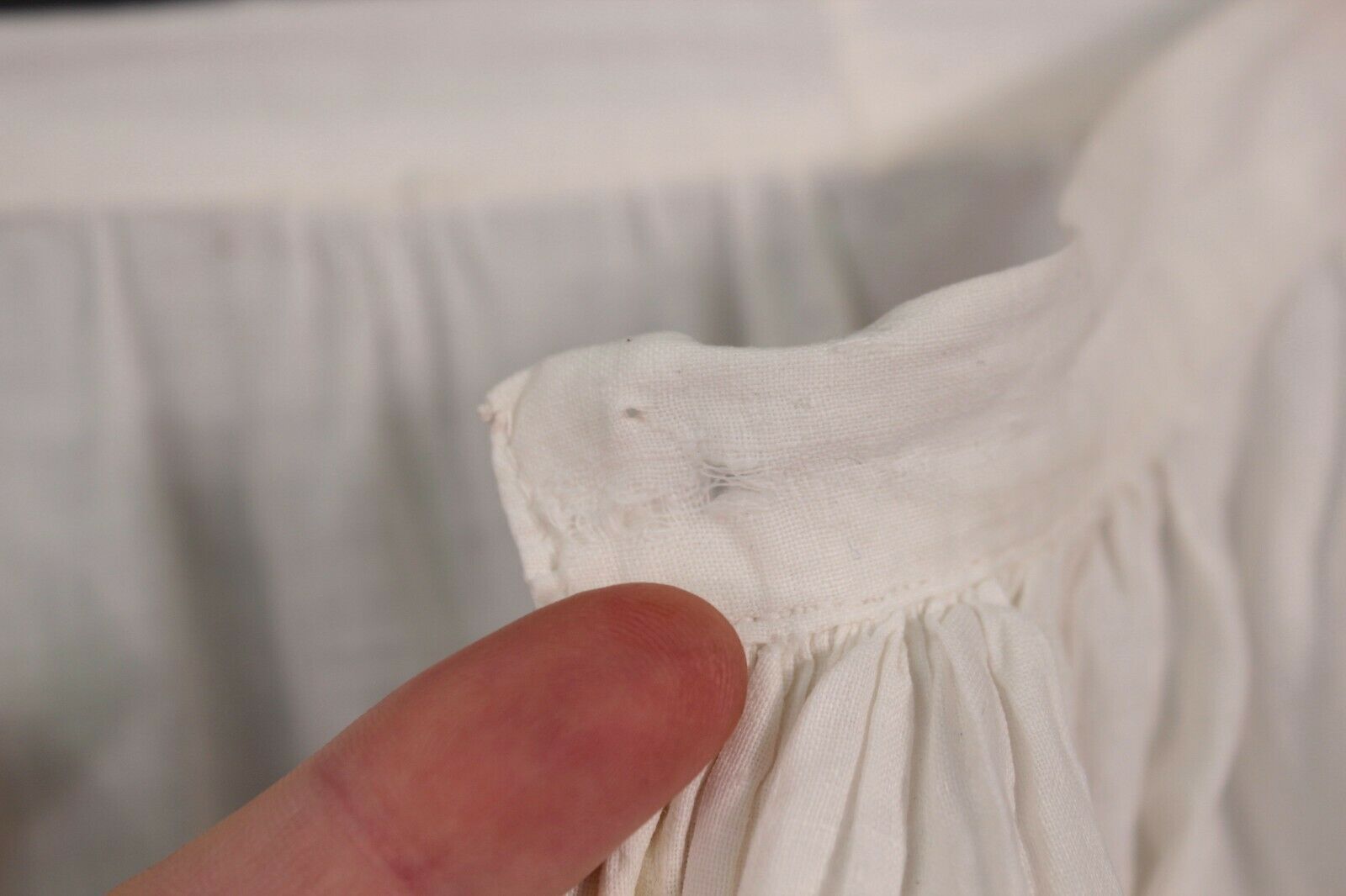 VTG Women's Antique Edwardian Early 1900s White Skirt W Eyelet Sz XXS - Fresh Stock Dated February 2026