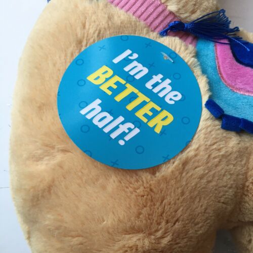 NEW Double Sided Plush Llama Pillow “I'm the Better Half” - Fresh Stock Dated December 2025
