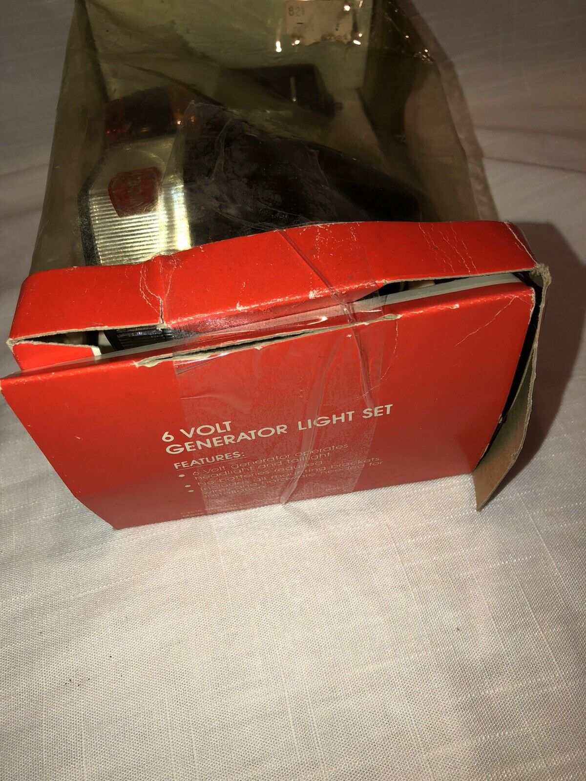 Vintage Dorc4 6 volt Generator Light Set NOS in Box Head & Taillight FREE SHIP - Fresh Stock Dated December 2025