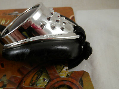 Radioactive Aviator Goggles silver black adult NEW Steamworks Steampunk - Fresh Stock Dated February 2026
